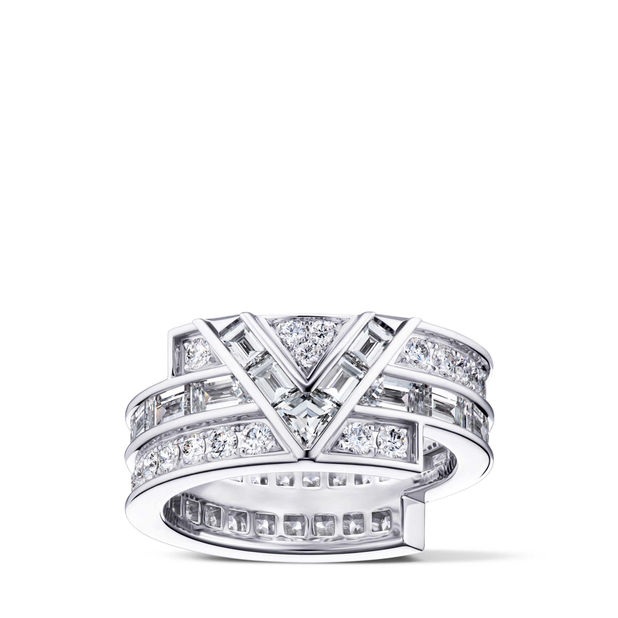 Pure V Bracelet, White Gold and Diamonds  in Les Extraordinaires's Jewelry Bracelets collections by Louis Vuitton